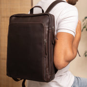 Jasper Full-Grain Leather Laptop Backpack Naisille – alternate product view 2