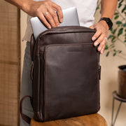 Jasper Full-Grain Leather Laptop Backpack Naisille – alternate product view 3