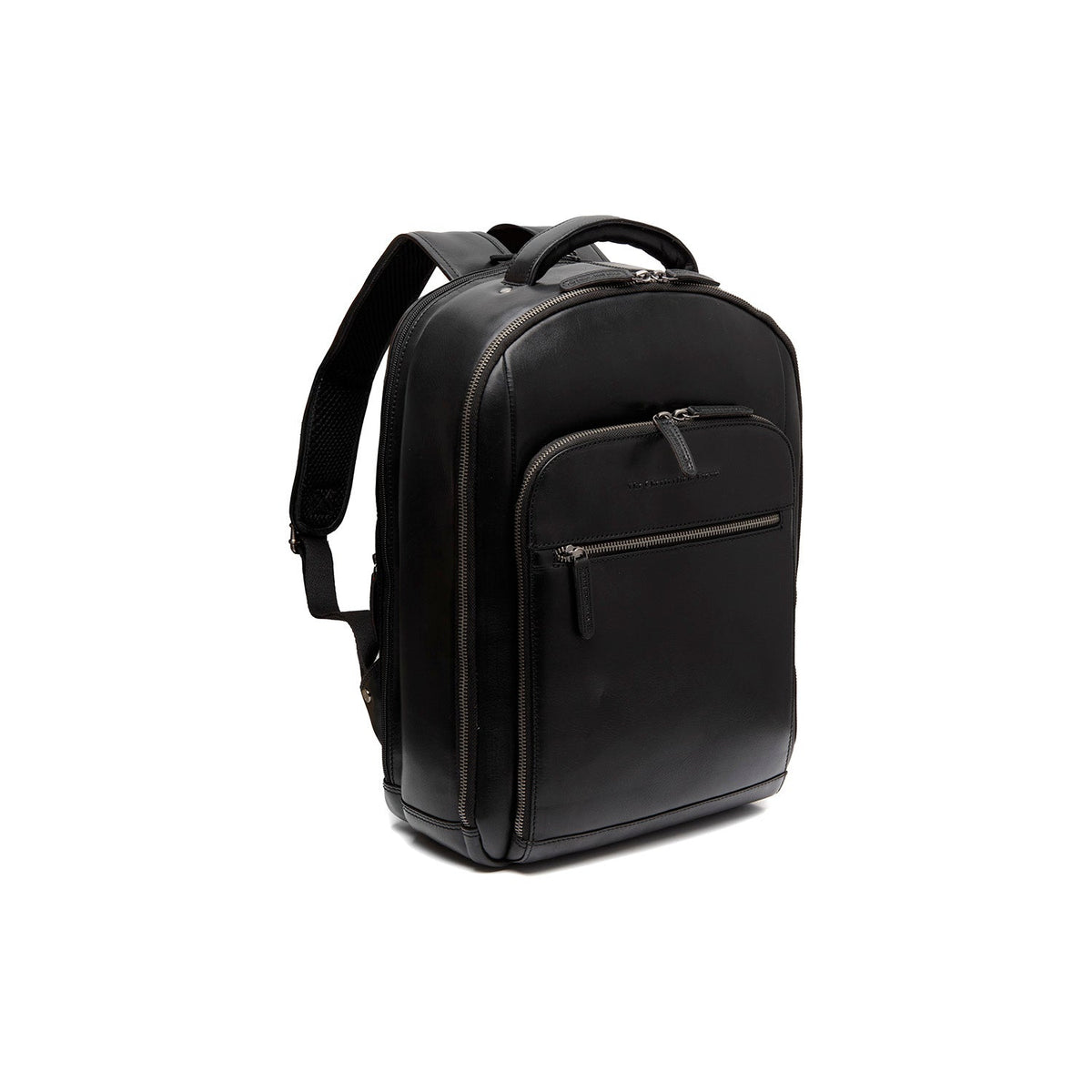 Maggiore Full-Grain Leather Laptop Backpack Miehille in Classic 100% Full-Grain Leather - Full Exterior Front Profile View | Buy Online