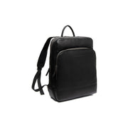 Nicola Full-Grain Leather Laptop Backpack Naisille in Classic 100% Full-Grain Leather - Full Exterior Front Profile View | Buy Online