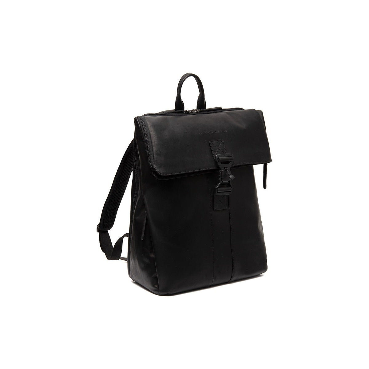 Savona Full-Grain Leather Laptop Backpack Naisille in Classic 100% Full-Grain Leather - Full Exterior Front Profile View | Buy Online