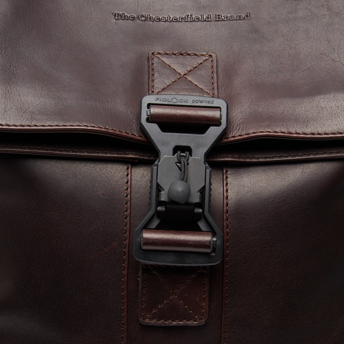 Savona Full-Grain Leather Laptop Backpack Naisille – alternate product view 3
