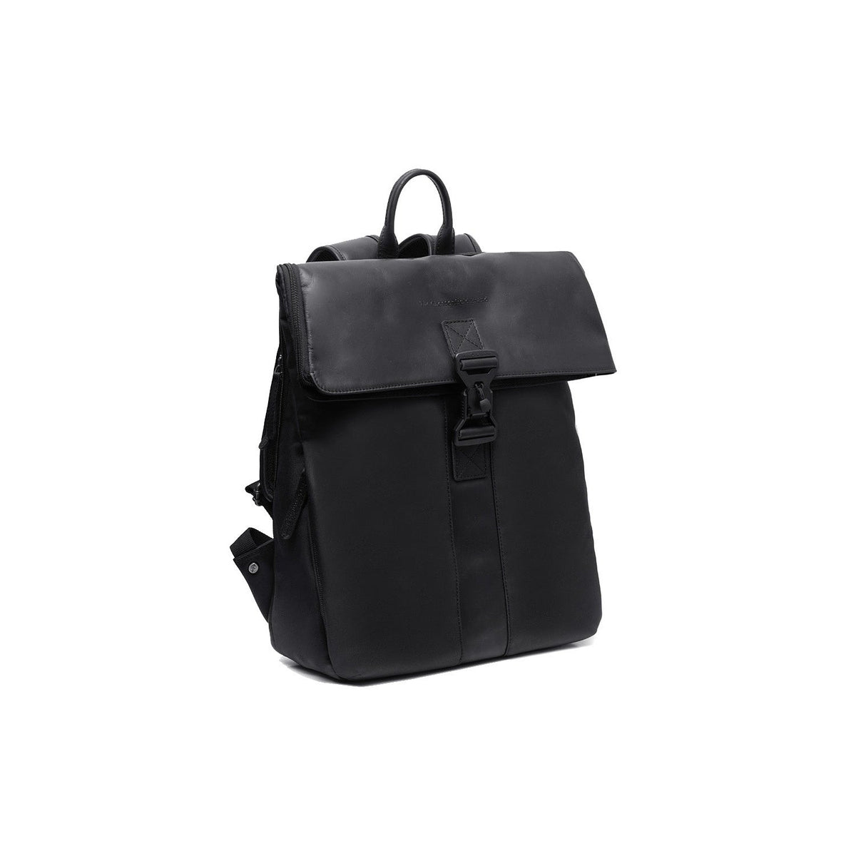 Trondheim Full-Grain Leather Laptop Backpack Naisille in Classic 100% Full-Grain Leather - Full Exterior Front Profile View | Buy Online