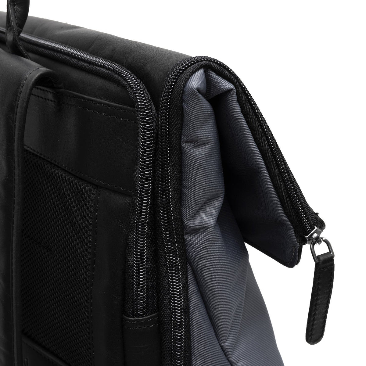 Trondheim Full-Grain Leather Laptop Backpack Naisille – alternate product view 2