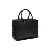 Boston Full-Grain Leather Laptop Bag Miehille in Classic 100% Full-Grain Leather - Full Exterior Front Profile View | Buy Online