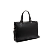 Manly Täysnahka Laptop Bag in Classic 100% Full-Grain Leather - Full Exterior Front Profile View | Buy Online
