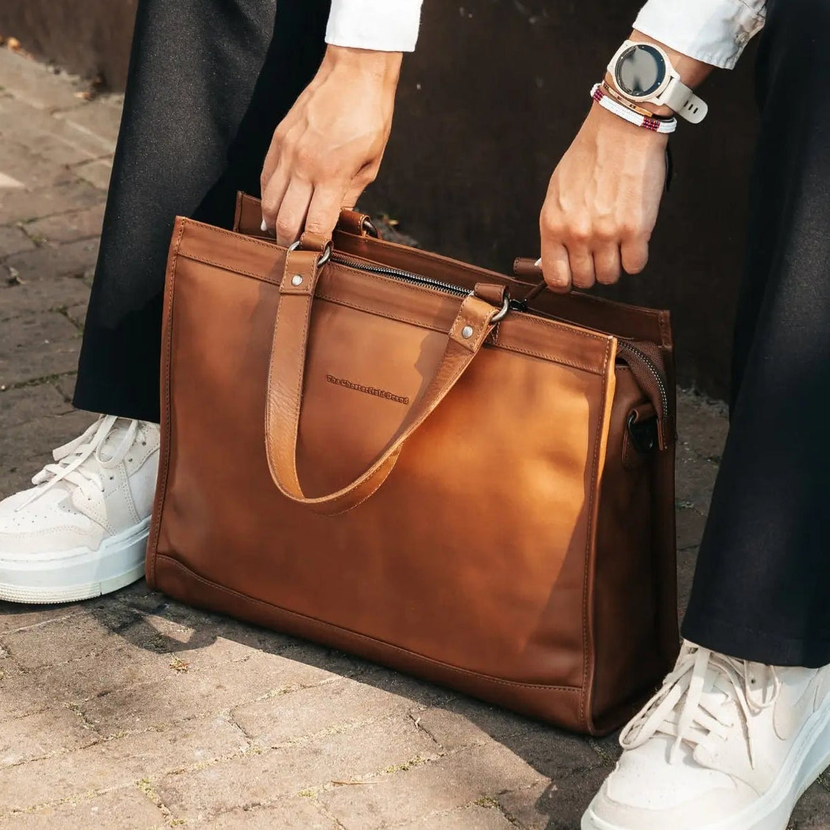 Manly Täysnahka Laptop Bag – alternate product view 2