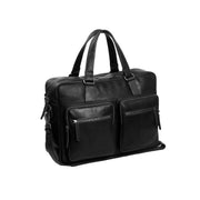 Misha Full-Grain Leather Laptop Bag Naisille in Classic 100% Full-Grain Leather - Full Exterior Front Profile View | Buy Online