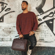Seth Full-Grain Leather Laptop Bag Miehille – alternate product view 3