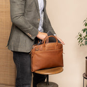 Tilbury Full-Grain Leather Laptop Bag Naisille – alternate product view 3
