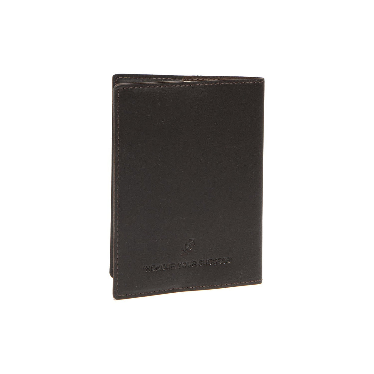 Styled Fit Perspective of Leather Passport Case Naisille on Model - Natural Daylight Drape