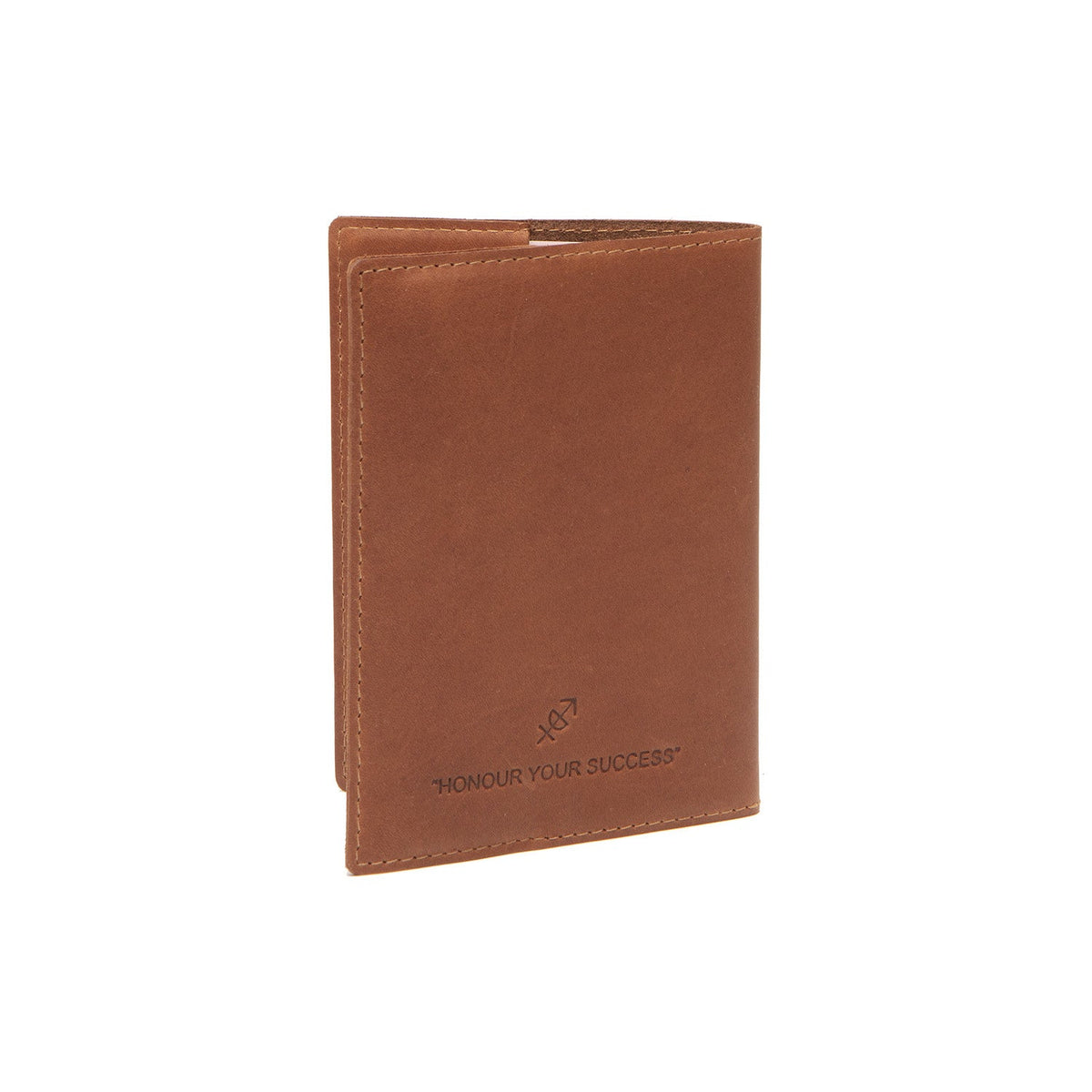 Cognac Leather Passport Case Naisille, detail view 1