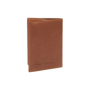 Cognac Leather Passport Case Naisille, detail view 1