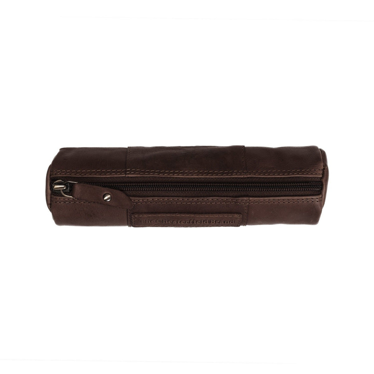 Brown Leather Pencil Case Lea Naisille, detail view 1
