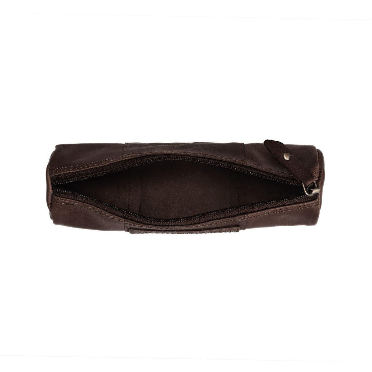 Tailored Rib Cuffs &amp; Hem Craftsmanship Construction Detail on Leather Pencil Case Lea Naisille