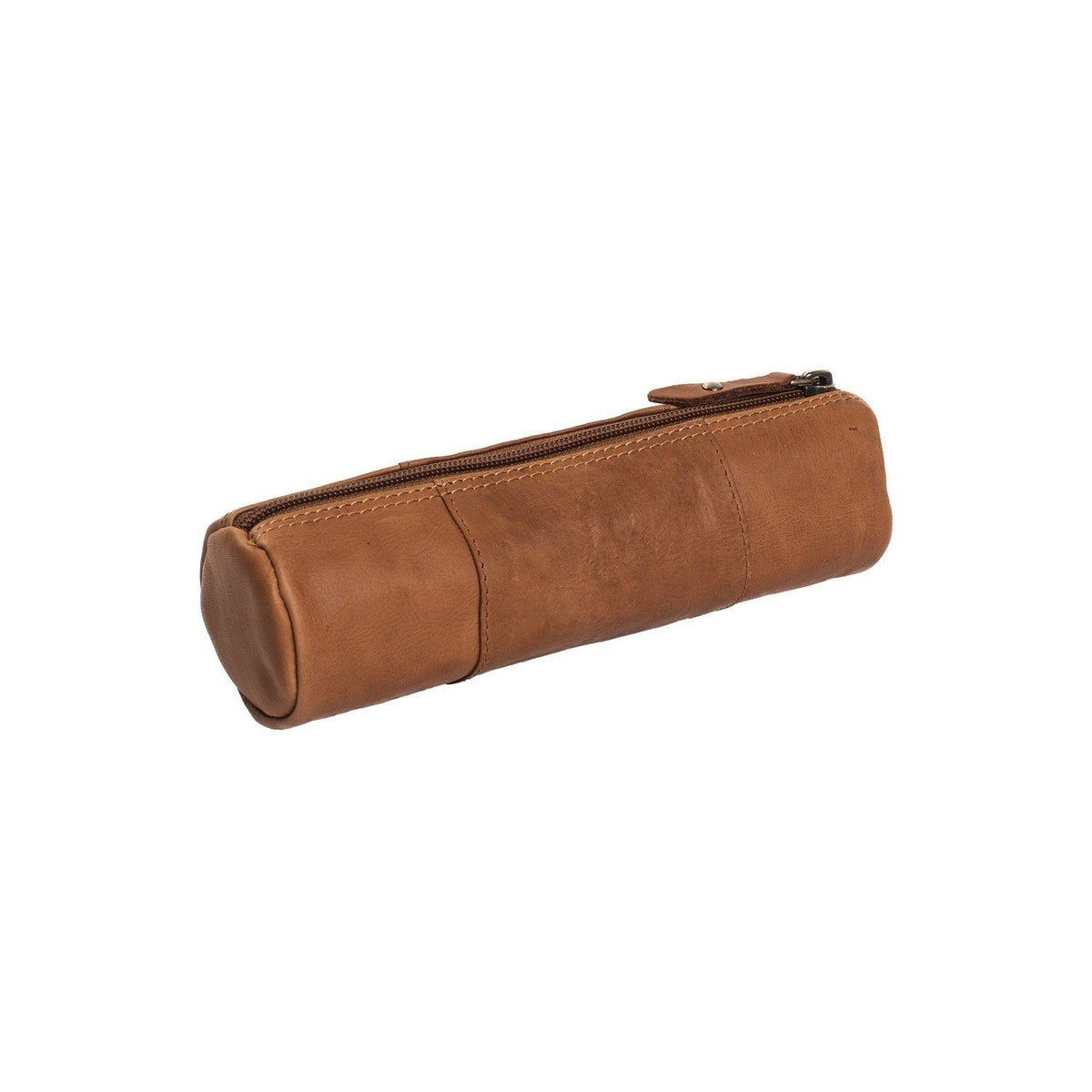 Cognac Leather Pencil Case Lea Naisille, detail view 5