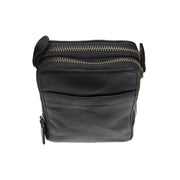 Authentic 100% Full-Grain Leather Grain Texture & Heavy-Duty Seam Stitching Detail