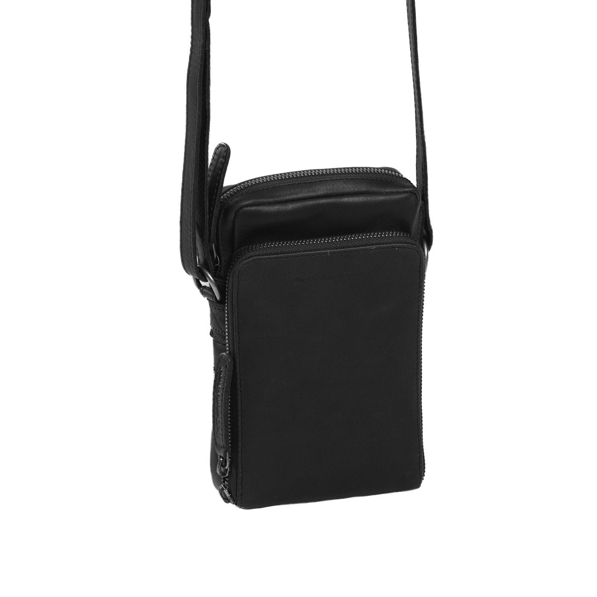 Hamilton Full-Grain Leather Phone Bag Naisille in Classic 100% Full-Grain Leather - Front Profile View &amp; Tailored Silhouette | Buy Online