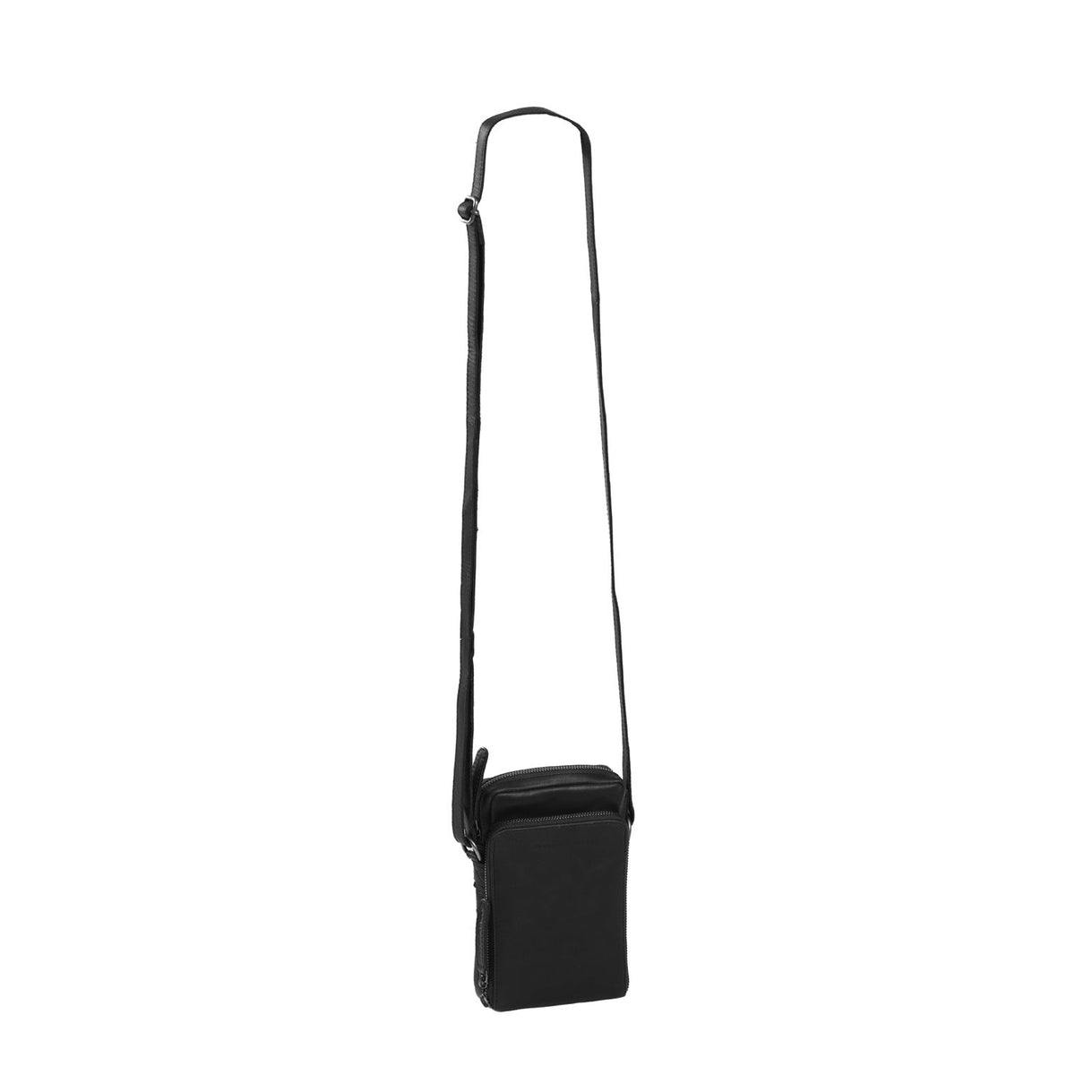 Hamilton Full-Grain Leather Phone Bag Naisille - Lateral Side Profile View Showing Sleeve Cut &amp; Athletic Taper Fit
