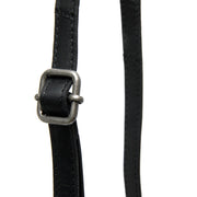 Tailored Rib Cuffs &amp; Hem Craftsmanship Construction Detail on Langley Full-Grain Leather Phone Bag Naisille