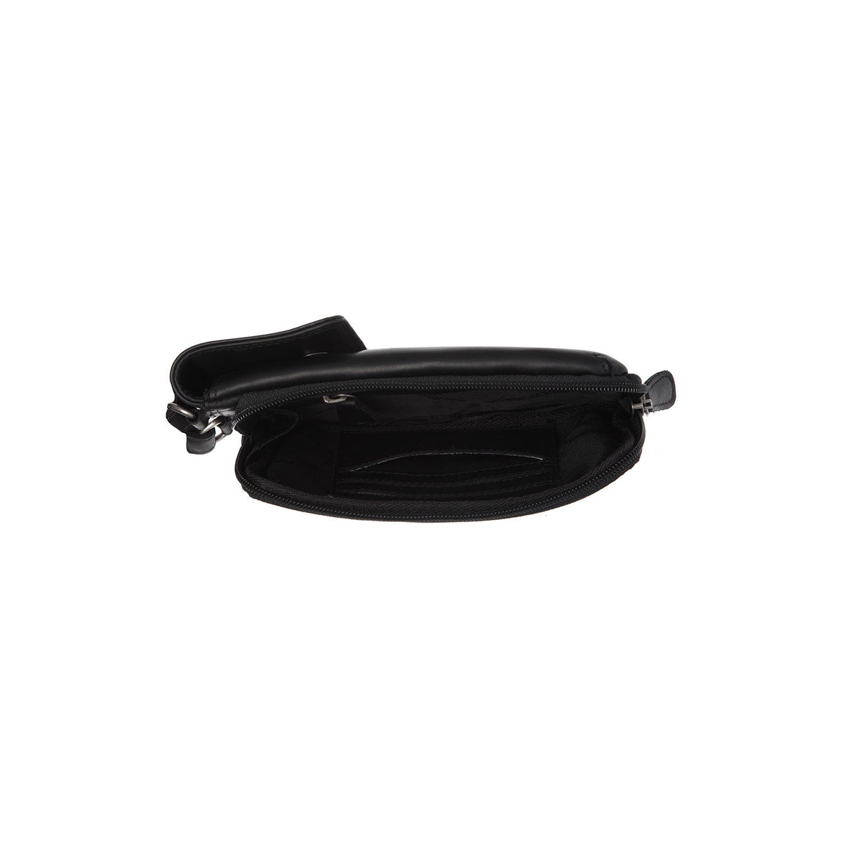 Langley Full-Grain Leather Phone Bag Naisille - Lateral Side Profile View Showing Sleeve Cut &amp; Athletic Taper Fit
