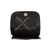 Close-Up Detail of Classic Collar &amp; Heavy-Duty Zipper Hardware on Nebra Full-Grain Leather Phone Bag Naisille