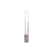 Styled Fit Perspective of Salta Full-Grain Leather Phone Bag Naisille on Model - Natural Daylight Drape