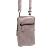 Salta Full-Grain Leather Phone Bag Naisille in Classic 100% Full-Grain Leather - Front Profile View &amp; Tailored Silhouette | Buy Online