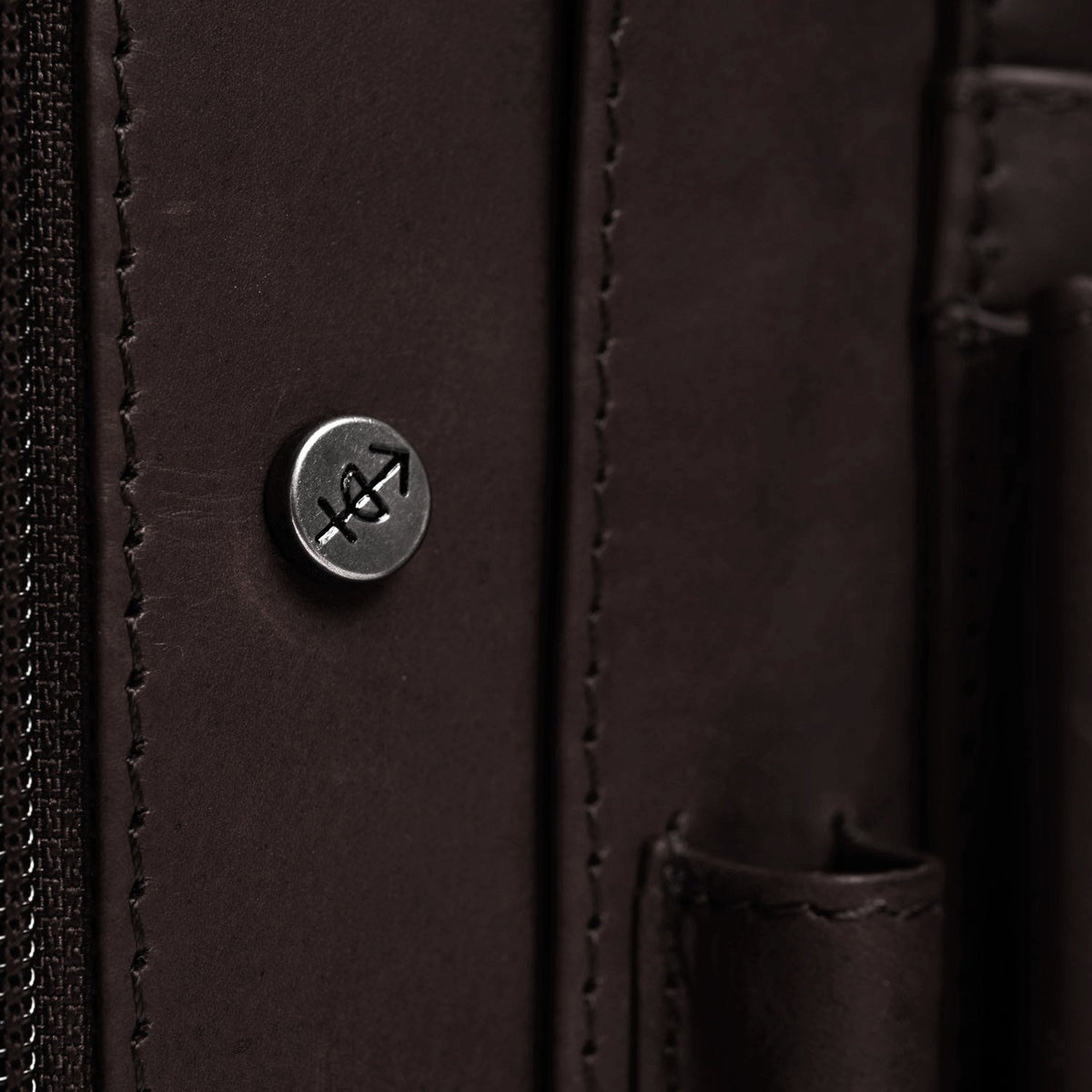 
Brown Leather Portfolio Barnet Naisille Naisille, detail view 1