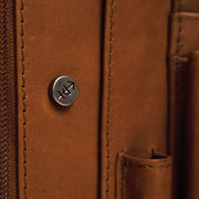 
Cognac Leather Portfolio Barnet Naisille Naisille, detail view 4