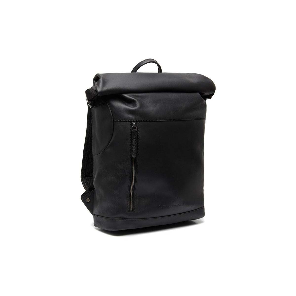 Mazara Full-Grain Leather Roll-top Backpack Naisille in Classic 100% Full-Grain Leather - Full Exterior Front Profile View | Buy Online