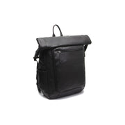 Remo Full-Grain Leather Roll-top Backpack Naisille in Classic 100% Full-Grain Leather - Full Exterior Front Profile View | Buy Online