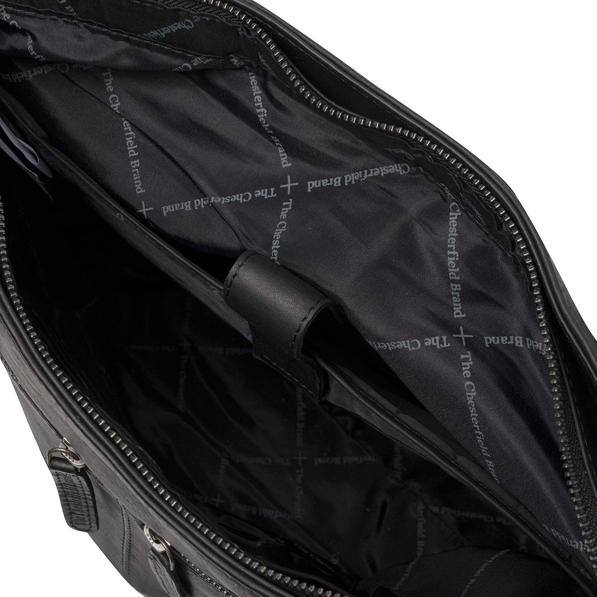 Rome Full-Grain Leather Shopper Naisille - Structured Side Profile Showing Gusset Depth &amp; Expansion Capacity