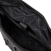 Rome Full-Grain Leather Shopper Naisille - Structured Side Profile Showing Gusset Depth &amp; Expansion Capacity