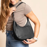 
Classic 100% Full-Grain leather Bag - Takanäkymä vahvistetuilla nahkahihnoilla