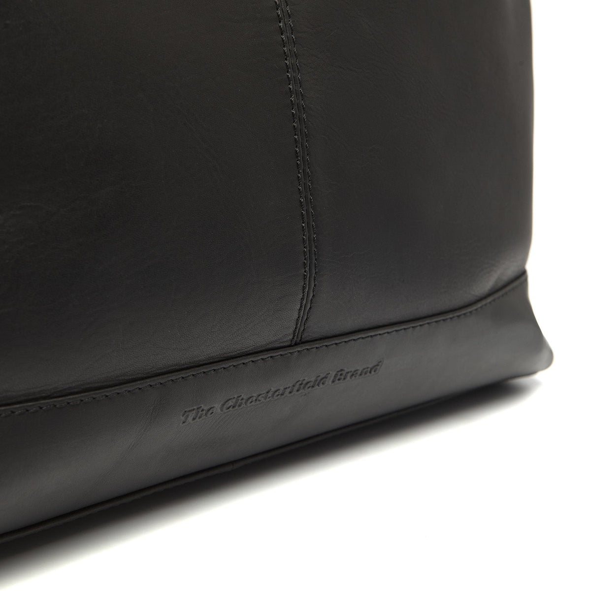Amelia Full-Grain Leather Shoulder Bag Naisille - Structured Side Profile Showing Gusset Depth &amp; Expansion Capacity