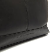 Amelia Full-Grain Leather Shoulder Bag Naisille - Structured Side Profile Showing Gusset Depth &amp; Expansion Capacity