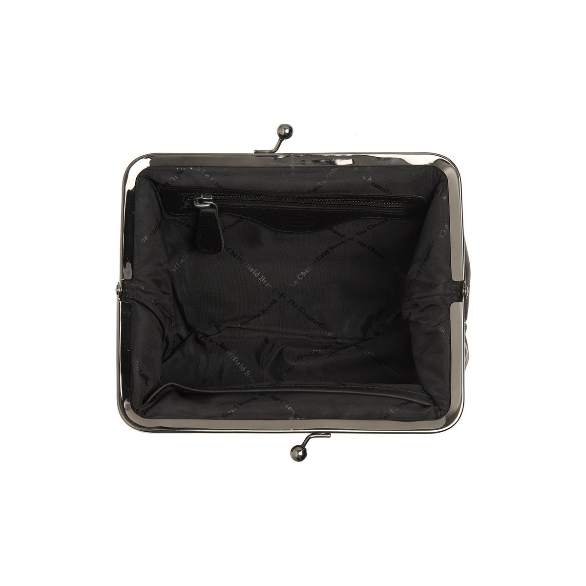 Solid Antique Brass Hardware &amp; Heavy-Duty Dual Zipper Detail on Andrade Full-Grain Leather Shoulder Bag Naisille