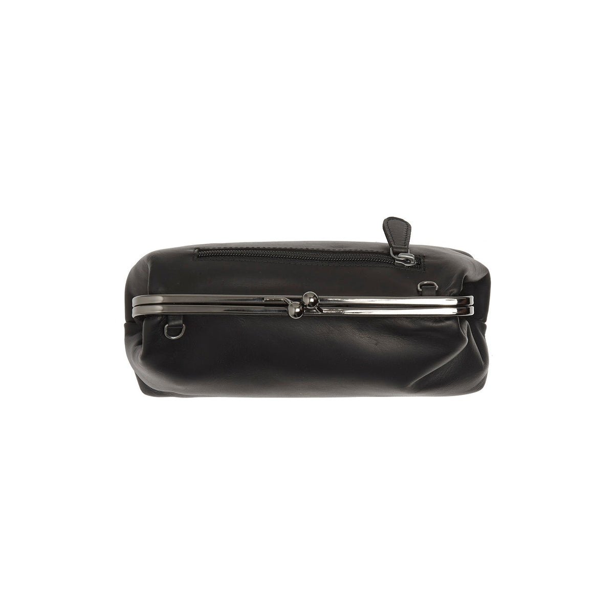 Andrade Full-Grain Leather Shoulder Bag Naisille - Structured Side Profile Showing Gusset Depth &amp; Expansion Capacity