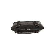 Belgrado Full-Grain Leather Shoulder Bag Naisille - Structured Side Profile Showing Gusset Depth &amp; Expansion Capacity