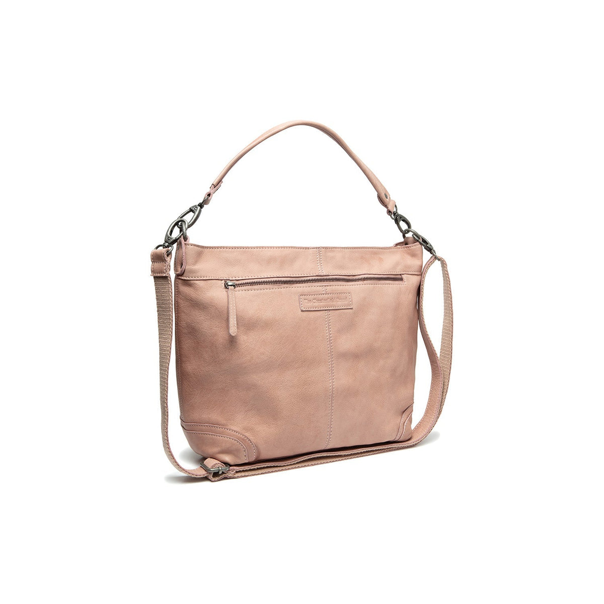 Bolivia Full-Grain Leather Shoulder Bag Naisille in Classic 100% Full-Grain Leather - Full Exterior Front Profile View | Buy Online