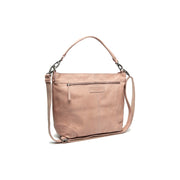 Bolivia Full-Grain Leather Shoulder Bag Naisille in Classic 100% Full-Grain Leather - Full Exterior Front Profile View | Buy Online
