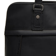 
Classic 100% Full-Grain leather Bag - Takanäkymä vahvistetuilla nahkahihnoilla