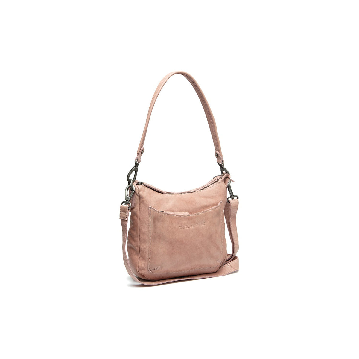 Caroline Full-Grain Leather Shoulder Bag Naisille in Classic 100% Full-Grain Leather - Full Exterior Front Profile View | Buy Online