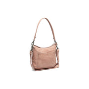 Caroline Full-Grain Leather Shoulder Bag Naisille in Classic 100% Full-Grain Leather - Full Exterior Front Profile View | Buy Online
