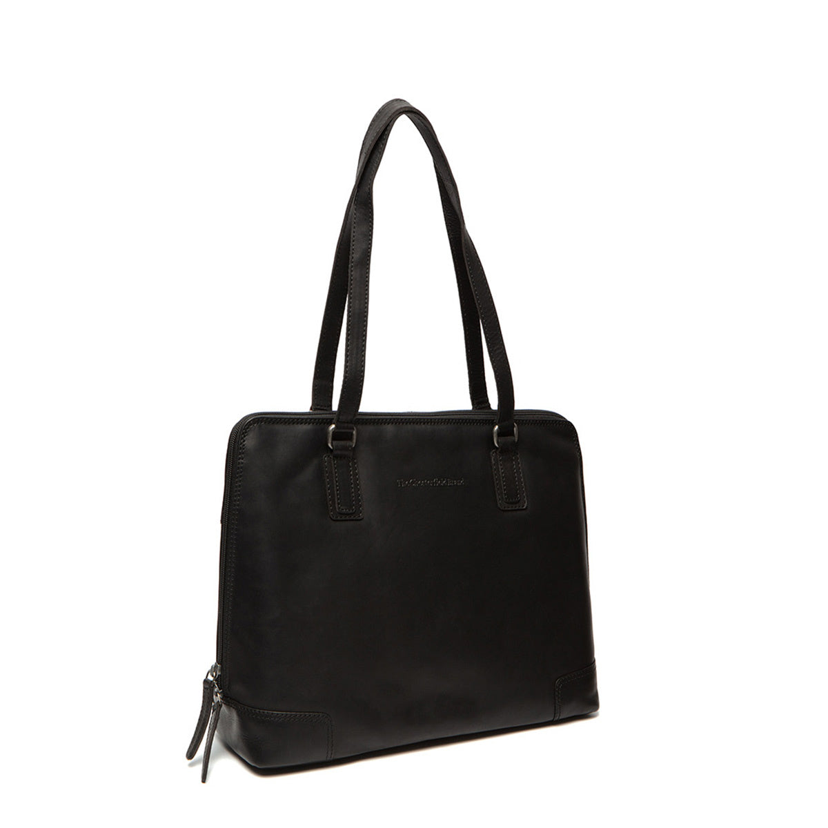 Flint Full-Grain Leather Shoulder Bag Naisille in Classic 100% Full-Grain Leather - Full Exterior Front Profile View | Buy Online