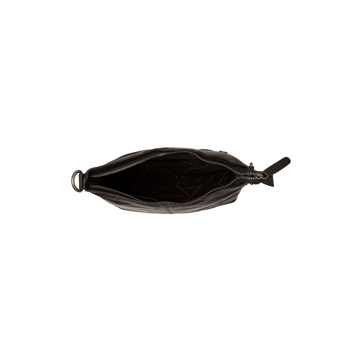 Jen Full-Grain Leather Shoulder Bag Naisille - Structured Side Profile Showing Gusset Depth &amp; Expansion Capacity