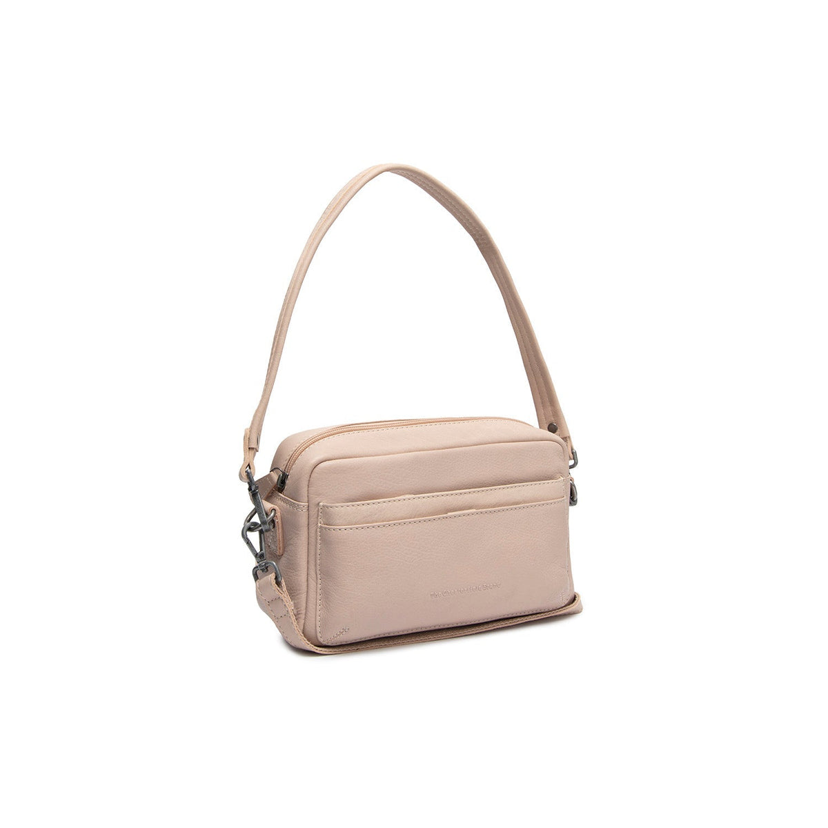 Liora Full-Grain Leather Shoulder Bag Naisille in Classic 100% Full-Grain Leather - Full Exterior Front Profile View | Buy Online