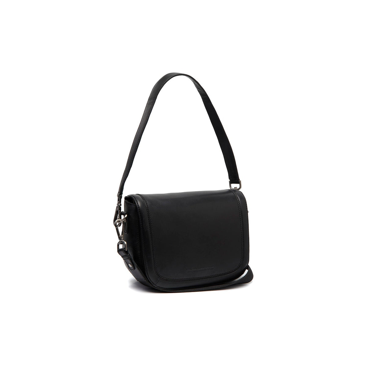 Lizzola Full-Grain Leather Shoulder Bag Naisille in Classic 100% Full-Grain Leather - Full Exterior Front Profile View | Buy Online