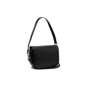 Lizzola Full-Grain Leather Shoulder Bag Naisille in Classic 100% Full-Grain Leather - Full Exterior Front Profile View | Buy Online
